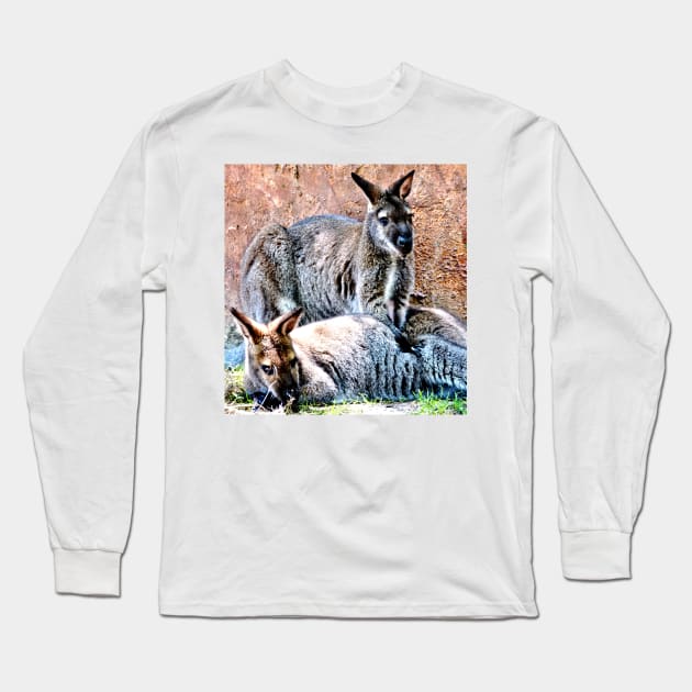 Wallaby Mates Long Sleeve T-Shirt by Scubagirlamy